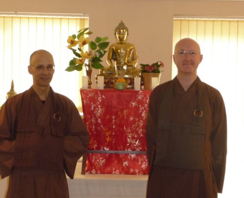 Rev. Berwyn and Rev. Lambert in the Meditation Hall