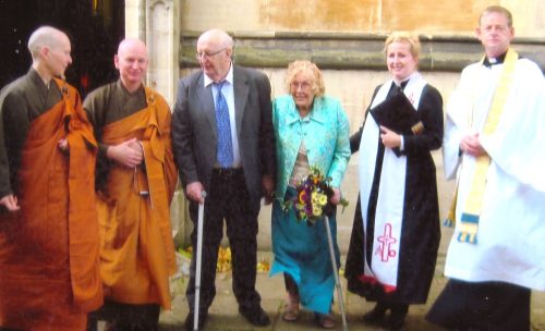 John and Gerda with the four Celebrants