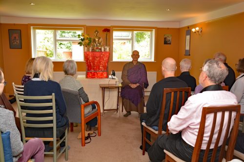 Rev. Master Daishin giving the Dharma Talk